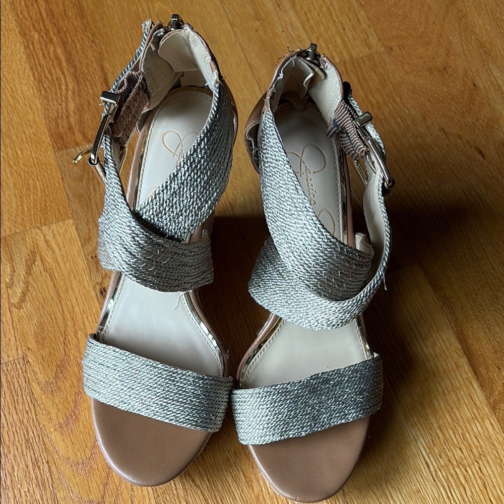 Jessica Simpson Wedge Sandals with Strappy Design
